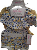 Little Lass 2 piece Floral Overalls with Hat