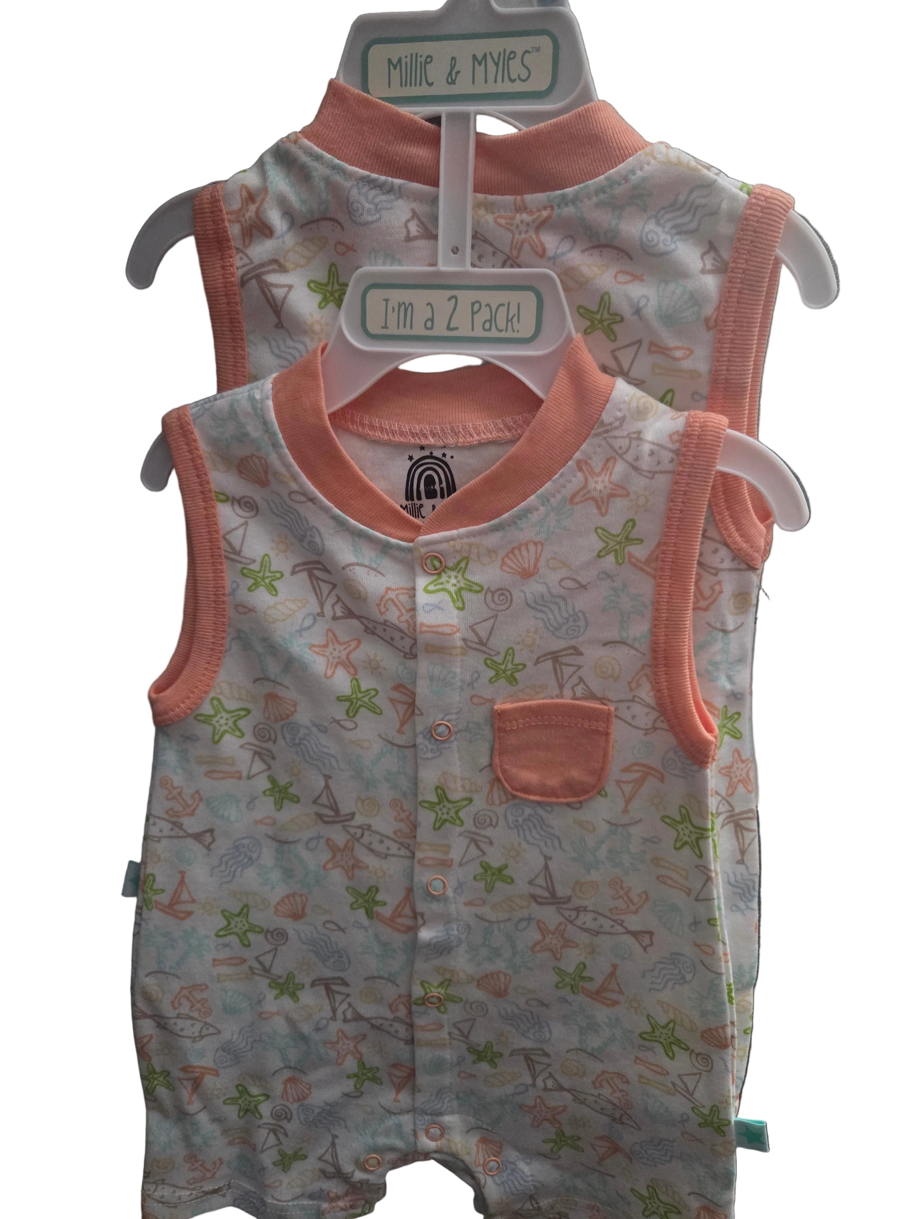 Millie & Myles 2 pack Rompers