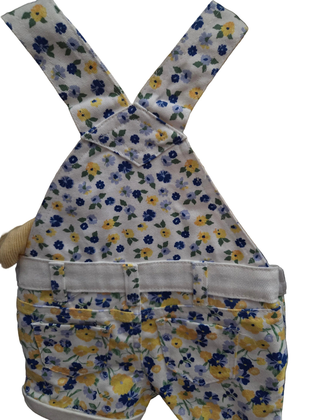Little Lass 2 piece Floral Overalls with Hat